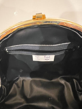 Black wicker Magid Purse 80s MTS