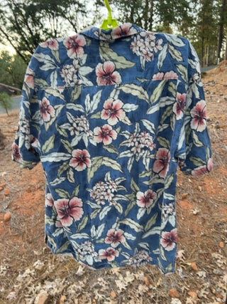 JP Tommy Bahama silk camp shirt Aloha Print Size M