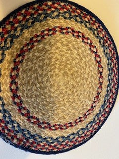 #2427 USA Round Woven Placemats 6-Set
