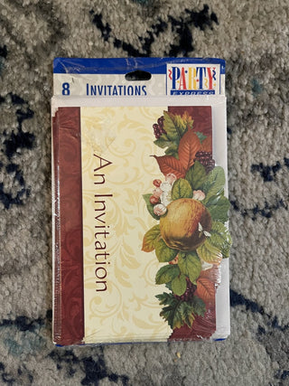 Hallmark Fall Themed Party Invitations (Pack of 8)  RCD
