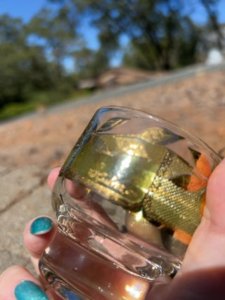 SET OF 2 vintage Culver Starlyte footed old fashion glasses