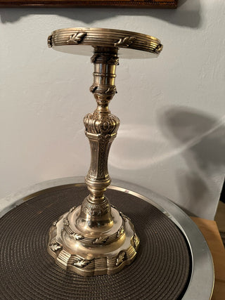 Candle Stand Altar Silver Plate 14.5 MTS