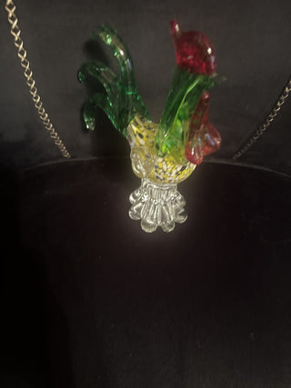 Vintage Murano Confetti Glass Rooster MCM Figurine #62 VV MTS