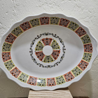 Vintage Syracuse China "Coral 'n Jade" Platter (BRI) - MTS|133476