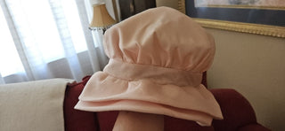 Joseph Magnin vintage pink silk hat sz 22 RSV