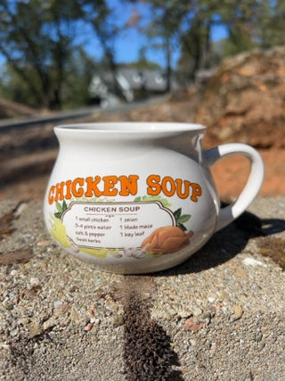 VIntage Chicken Soup Dat'l-Do-It Inc Individual Serving Mug With Recipe
