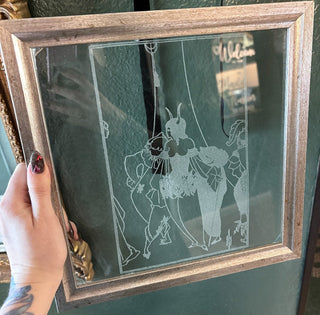 Aubrey Beardsley Framed Glass Art MTS