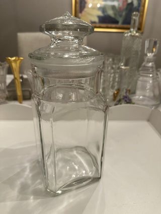 Glass Apothecary Square Candy Jar MTS