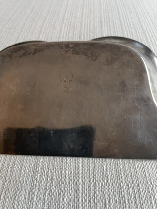 Vintage silver plate crumb tray