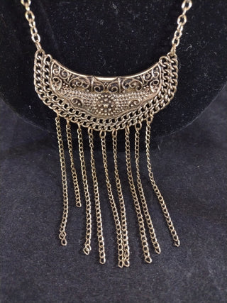 Gold Tone Metal Necklace 26" RCD|74270