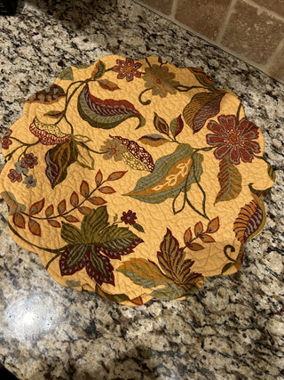 Placemat, Fall Colors, Florals and Stripes    MTS|38199