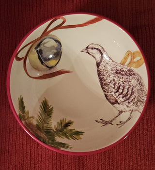 Partridge Bowl, William Sonoma, 2011, collectors, 6.5", RSV|121139
