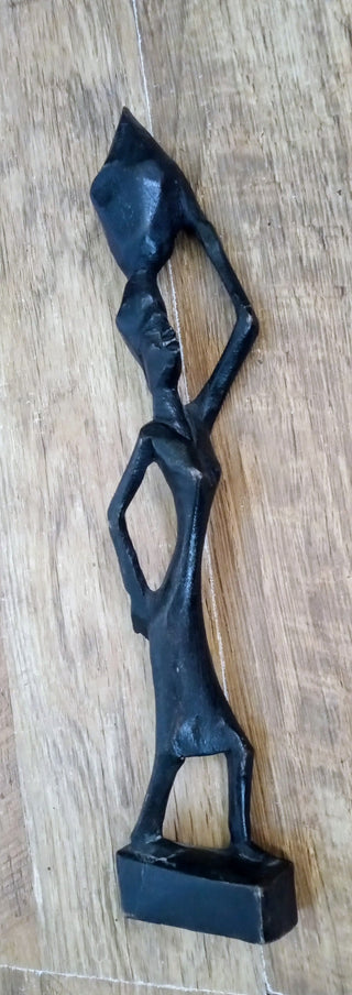 MW Hand Carved African Woman Sculpture MTS