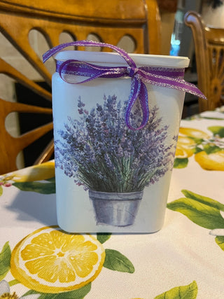 Square Lavender Vase, Custom Designed RSV|96471
