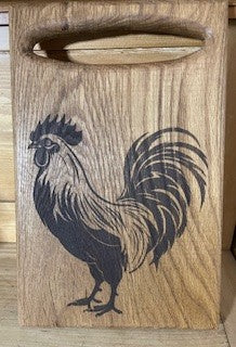 Repurposed Oak Decking Rooster Chopping Board RCD|88108