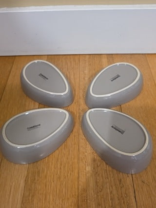 RF 4x Crate & Barrel Egg-Shaped Bowls
