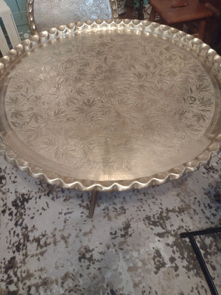 Solid brass round table rcd|92274