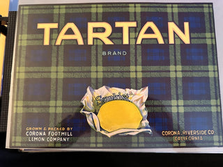 Tartan Authentic Citrus Farm Crate Label EC107A MTS