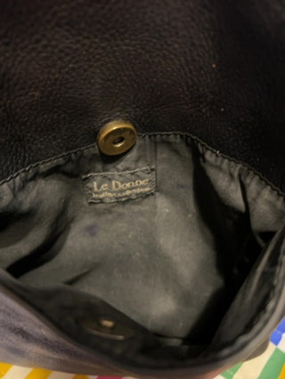 12F Le Donne Black Leather Backpack MTS