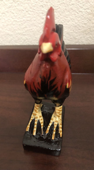 Handcarved Wood Painted Rooster RSV|156139