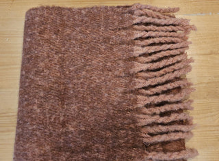 Blanket scarf, rust color, 8ftx1ft, folds to 12x12, polyester, RSV|104629