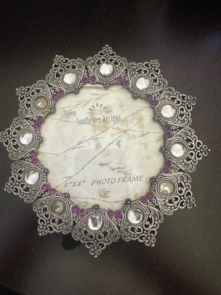 Vintage Ornate Purple Jeweled Frame