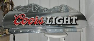 Coors Light Frost Brewed Beer Sighn 51.5 L X 20.5 H Man Cave Metal Rare #47 VV MTS