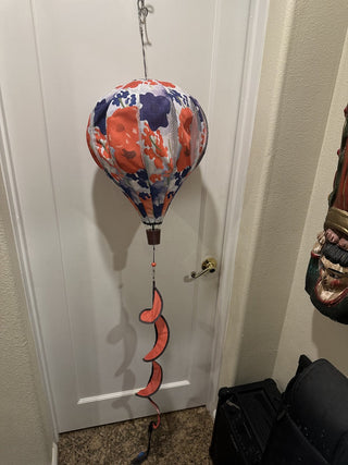 Red and blue flower Ballon Spinner #62 VV MTS
