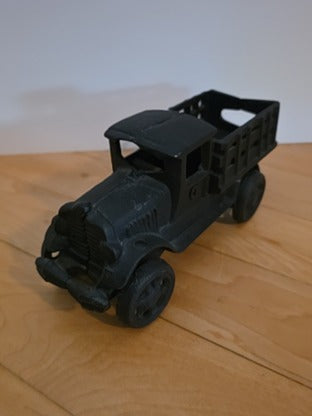MTS Vtg Black Cast Iron Model A Truck Toy