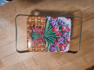 MTS Sweet Square Treat Basket Tin w/Handles|124245