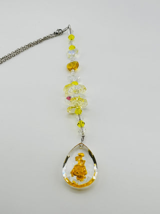 Handmade Yellow Rose Suncatcher|76369