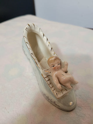 Vintage Pioneer NY Porcelain Shoe w/Cherub RCD|55129