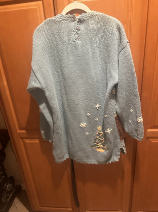 Hand Knit Nothern Isles Christmas Sweater. In good condition #62 VV MTS|131368