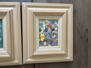 Wood framed floral print|59960