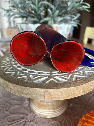 Bohemian Czech Art Glass Vase-RSV|116156