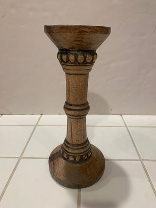 Wood turned 12" tall pillar|124156