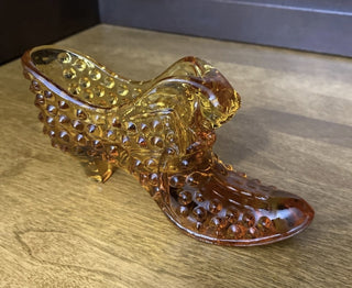 Vtg.  Fenton Art Glass Shoe-RSV|83414