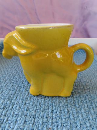 Porcelain yellow Donkey cup/mug RCD