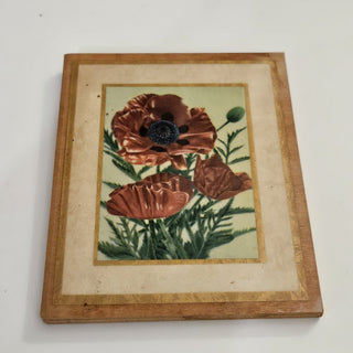 Vintage Red Poppy Mini Hanging Art (BRI) - MTS|111916