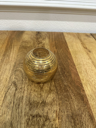 Rounded Gold Stripe Vase MTS