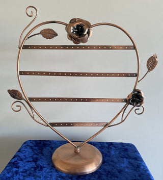 earring organizer, copper heart RSV|150017