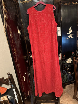Vintage Jones Wear Red Pokka Dot Dress Size 12 #63 VV MTS|99423