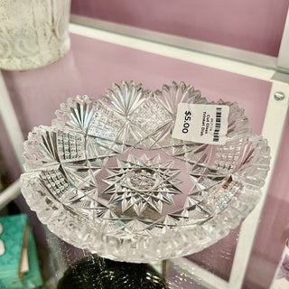 Cut Glass Trinket Dish MTS