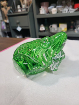 Murano Green Art Glass Frog RCD|82080