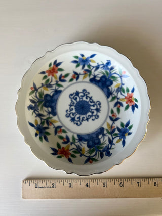 Vintage floral salad plate RSV