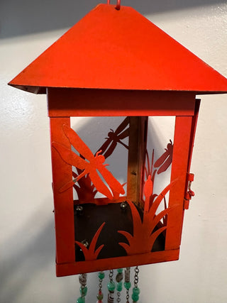 Suncatcher Lantern RED Jade Coral Bells  MTS|134115