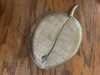 Brass Leaf Decorative Tray     MTS