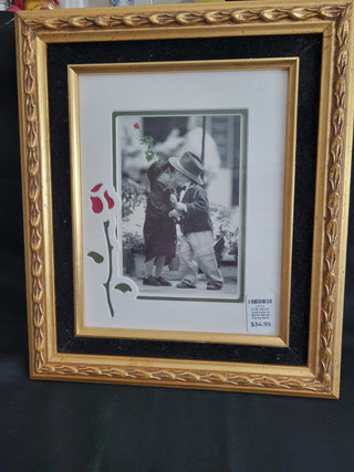 11-1/2 x13-1/2" Gold Color & Black Velvet Frame Each RCD
