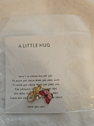 A Little Hug Butterfly/Daisy  Charm