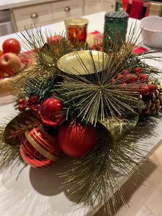 Christmas Candle Wreath MTS|137564